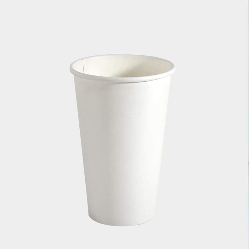 100pcs 7oz 200ml white thick paper cup party birthday BBQ favor disposable coffee cold and drink milk tea water package cup
