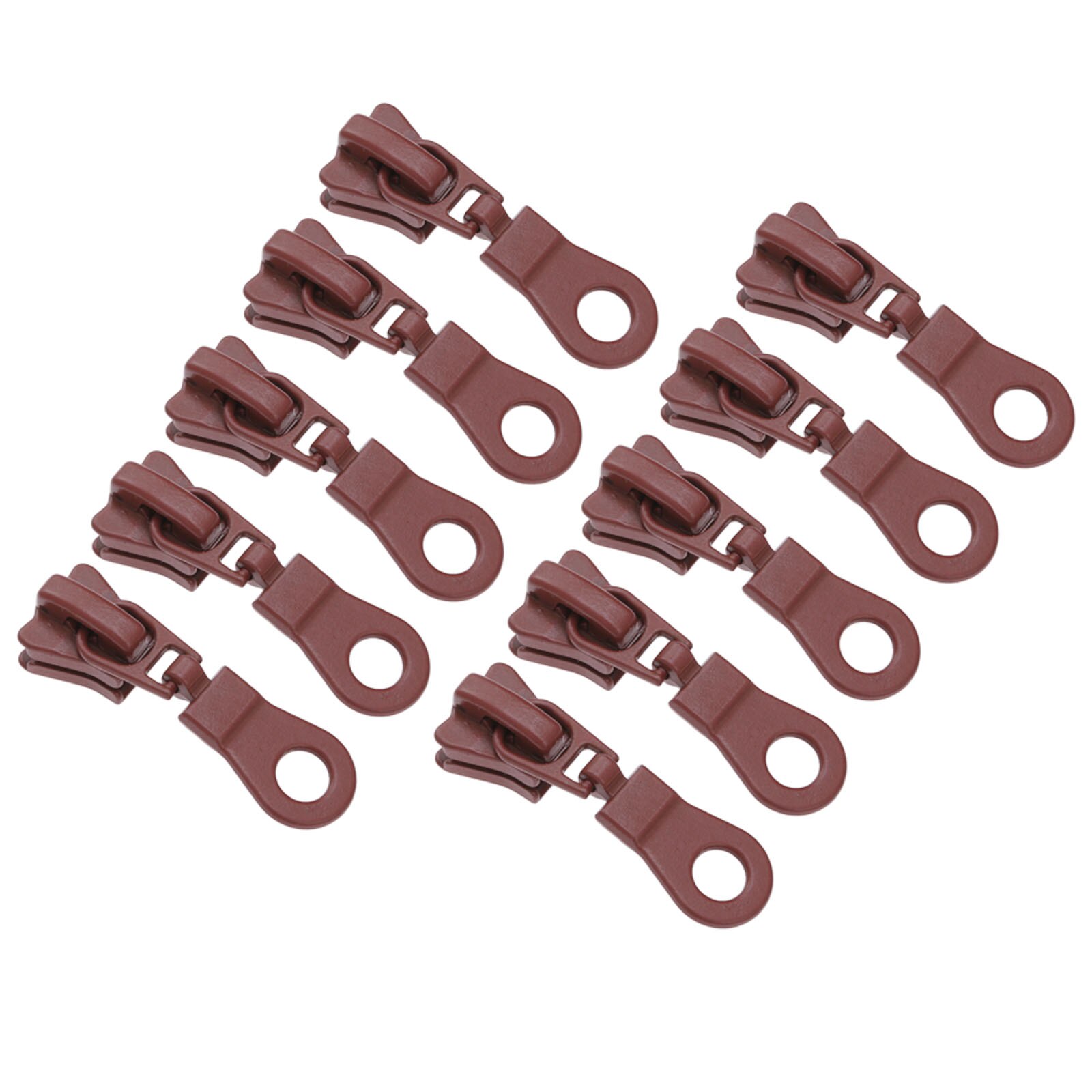 10/11Stck 40*12mm Zink-legierung Reißverschluss Schieberegler Metall Reißverschluss Schieberegler Reißverschlüsse Kopf DIY Koffer Kleidung tasche Reparatur NäHenne Zubehör: Kaffee 10Stck