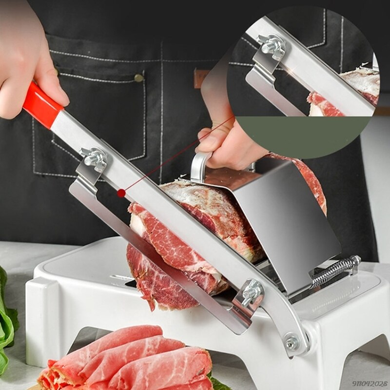 Vegetable Cutting Machine Household Manual Meat Slicer Frozen Food Slicer Beef Meat Cutting Machine Kitchen Slicing