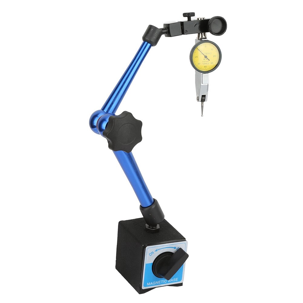 Blue Universal Dial Base Holder Magnetic Flexible Base Holder Stand Universal for Dial Test Indicator Gauge