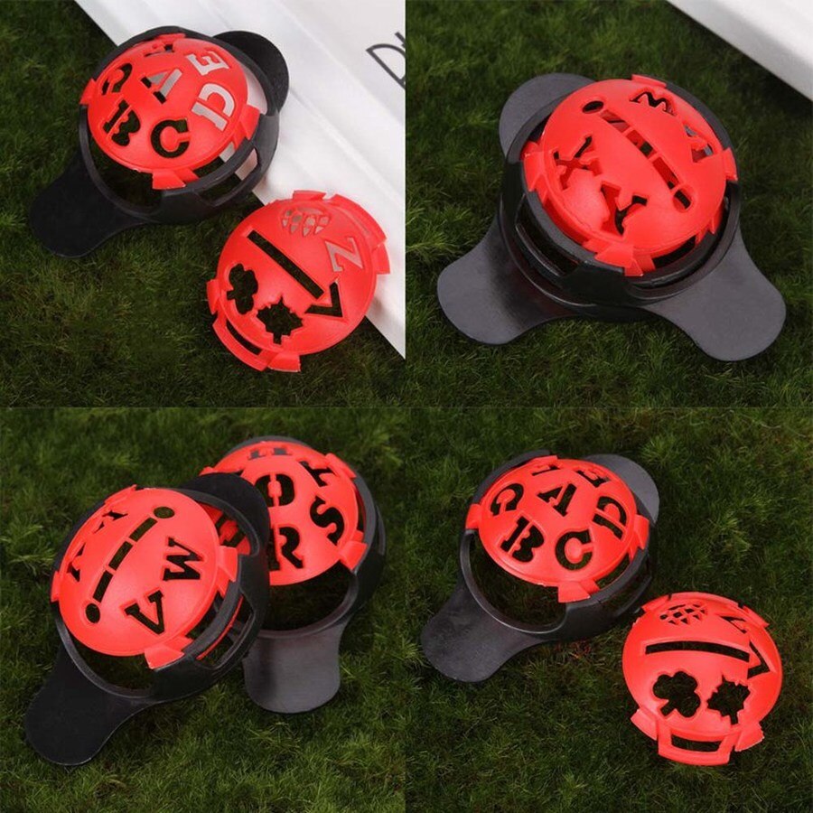 6-in-1 Golf Ball Line Liner Marker Marks Template Draw Positioning Template Alignment Putting Tool Putt Linear