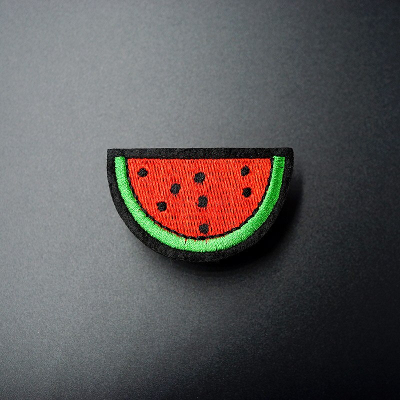 Watermeloen (Size:3.8X6.5cm) Geborduurde Patch Badges Naaien Applique Badge Kleding Stickers Kleding Kledingstuk Accessoires