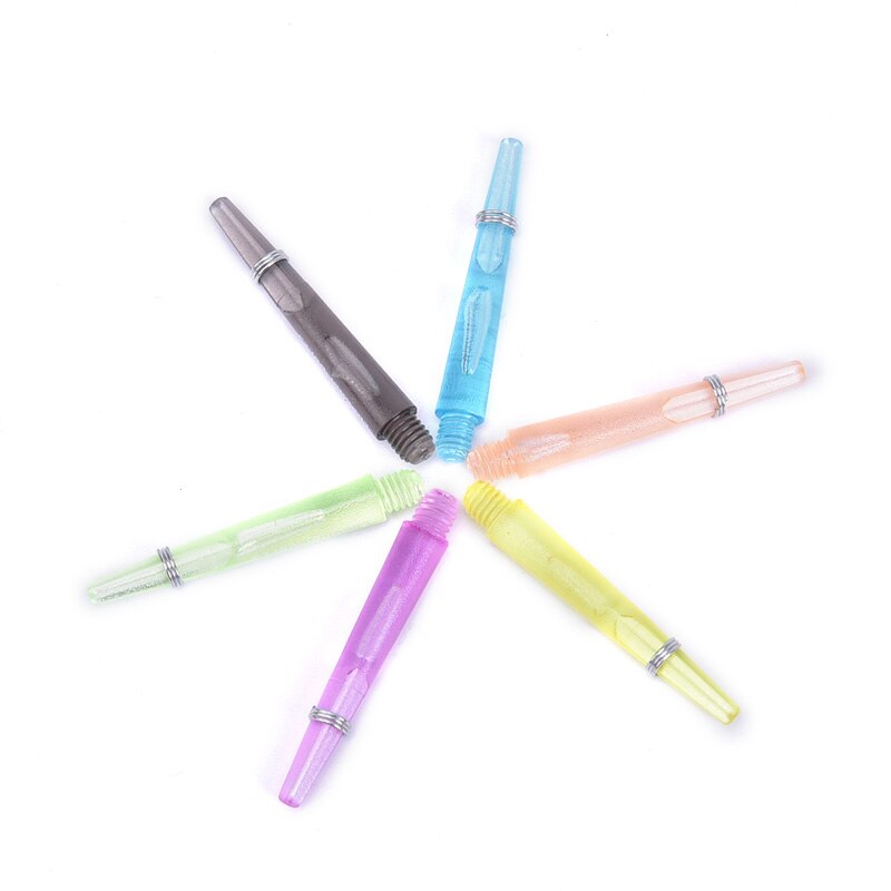 1Pc 35Mm Nylon Dart Shafts Kristal Kleur Dart Accessoires Kleurrijke Darts Plastic As Met O Ring Darts Accessoires