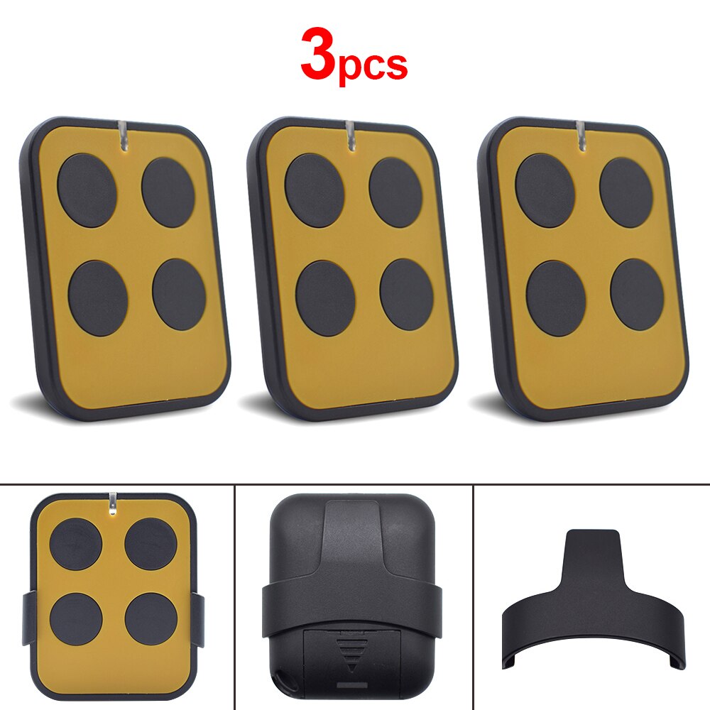 Rolling Code Remote Control Duplicator 287-868MHz Garage Door Opener 4 in 1 Transmitter Gate Keychain Newest Scimagic-Multi: 3pcs Yellow