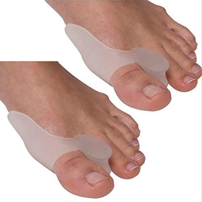 1 paar Silikon Zehen Separator Ballen Knochen Ektropium Erzähler Zehen Außen Gerät Fuß Pflege Werkzeuge Hallux Valgus Korrektor