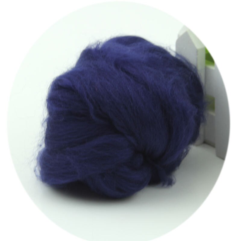 20 kleuren Wol Corriedale Needlefelting Top Zwervende Geverfd Spinning Nat Vilten Fiber: FB