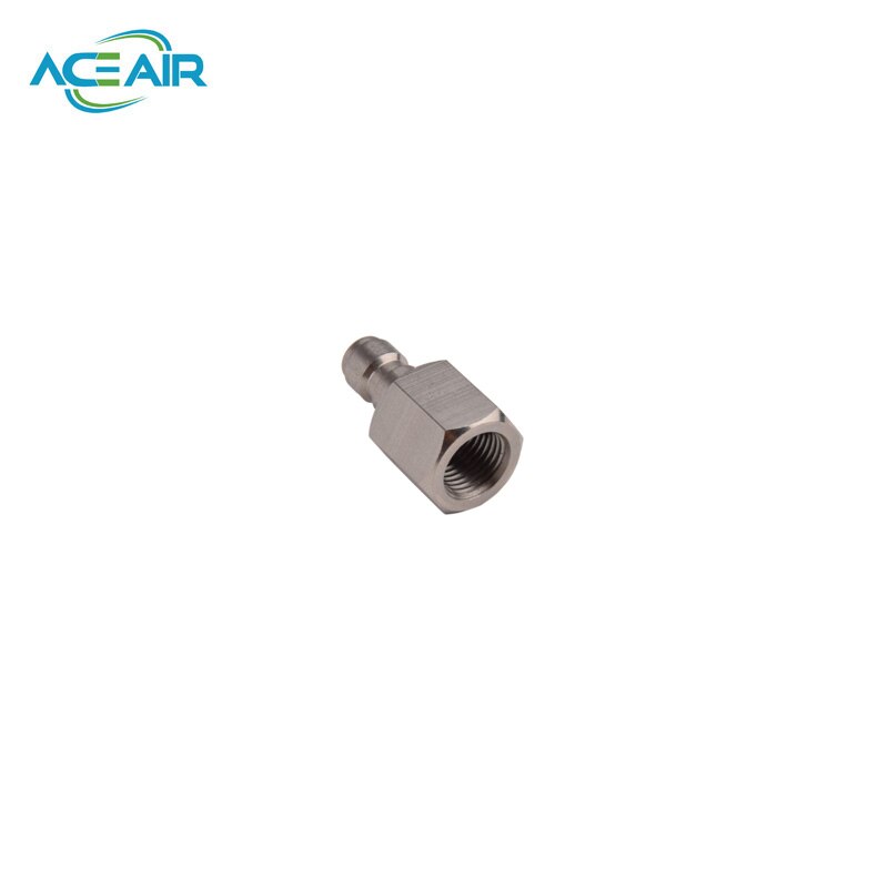 Hogedruk snelkoppelingen vrouwelijke plug roestvrij staal 4500 psi  m10 1/8 npt 1/8 bspp 2 stuks/lot
