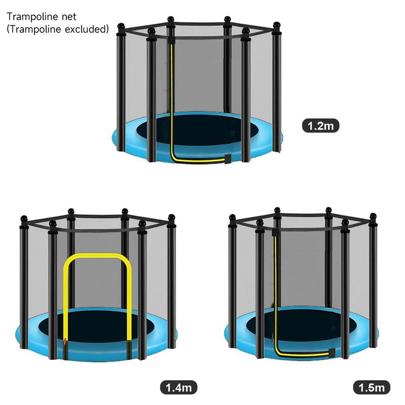 6-polig 1.2/1.4 m rund Kinder Mini-Trampolin gehäuse Netz polster wetterfester Trampolin-Netzwerks chutz