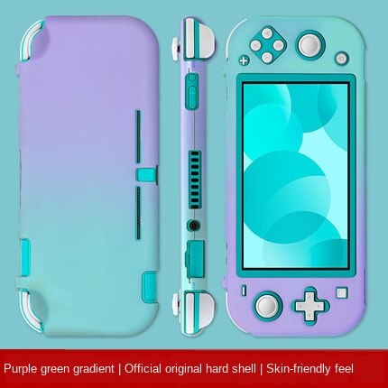 button Switch Console Kirby of star PC Protective Case For Nintendos Switch NS NX Joy-Con Cases Hard Back Cover Shell Accessoire: Purpl green gradient