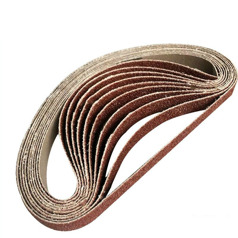 10 Pack 330*10Mm 520*20Mm Bruin Aluminiumoxide Schuren Riemen 60-1000 Grit Slijpen En polijsten Vervanging Voor Haakse Slijper Machin
