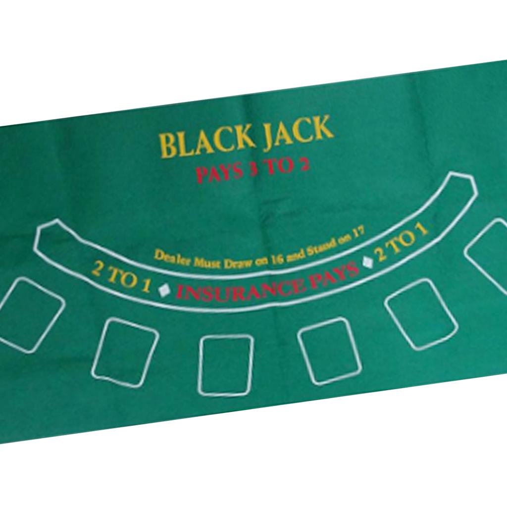 24 '  x 47 ' blackjack roulette casino poker bordplade filt klud dæk mat spil bord