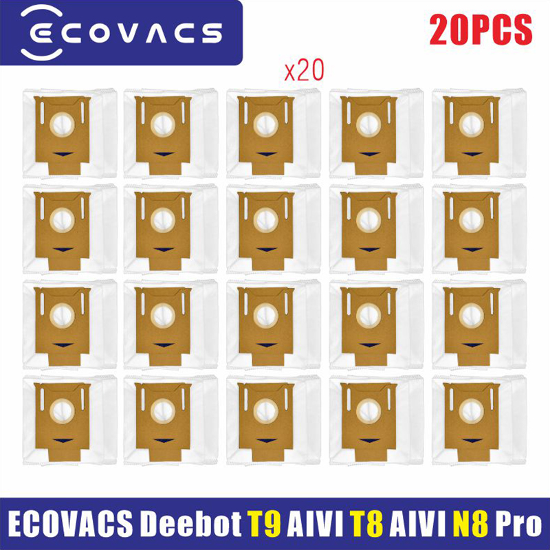 ECOVACS Deebot T9 AIVI T8 AIVI N8 Pro Serie Robot Stofzuiger Zijborstel Hoofdborstel Stof Box Filter Accessoires Onderdelen: Donker Kaki