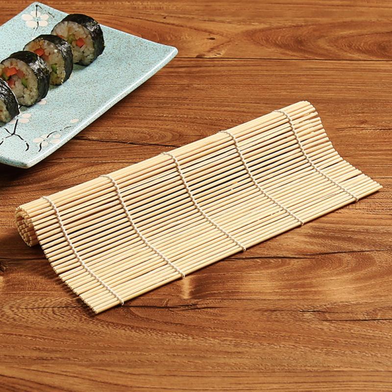 1Pcs Sushi Rolling Bamboo Sushi Mat Japan Rice Roller Hand Maker Kitchen Onigiri Rice Roller Japanese Food Beto Accessories