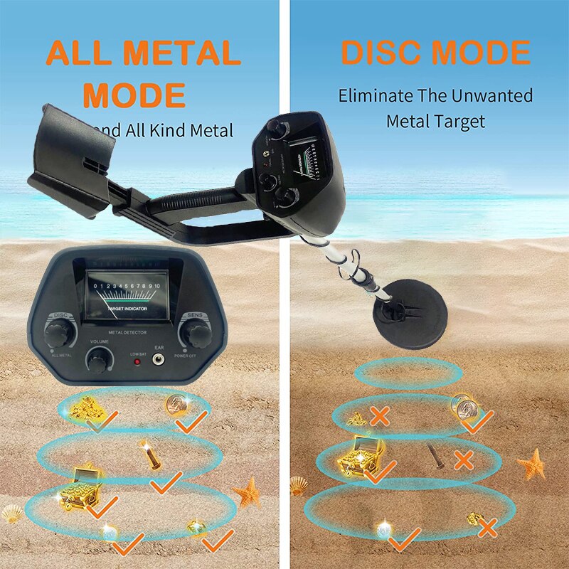 2022 Md 4030 Metal Detector Underground Gold Detector MD-4030 Metalen Lengte Verstelbare Schat Hunter Seeker Draagbare Detector