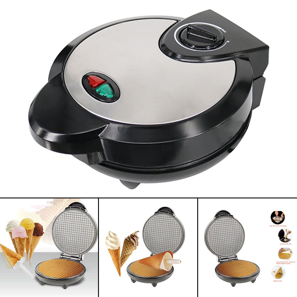 Egg Roll Machine Ice Cream Roll Maker Stainless steel High Power Quick Making for Daily Breakfast
