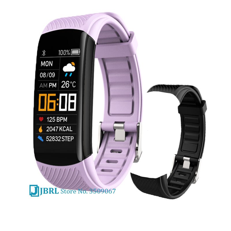 Meisjes Jongens Digitale Horloge Ecg Kids Digitale Horloge Kinderen Digitale Klok Tieners Android Ios Body Temperatuur IP67 Waterdicht: C5s Light purple add