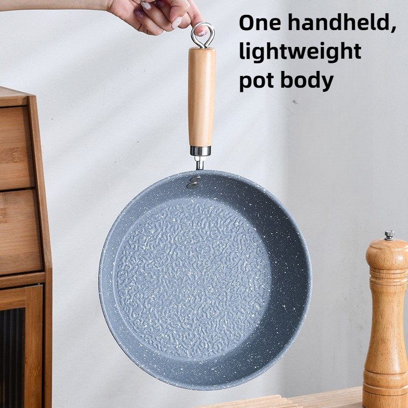 Hållbar stenpanna 30/28/26cm non-stick pannkaksstekpanna för induktionshäll gasspis