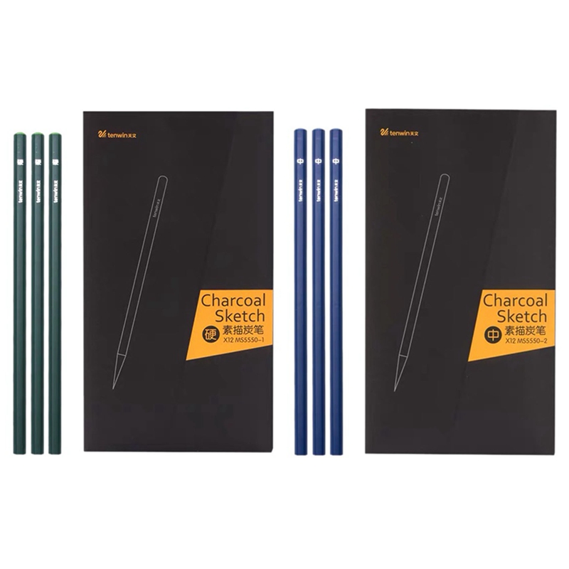 TEN-WIN Drawing Pencil, Charcoal Pen for Drawing, Suitable for Drawing Art, Beginners and Artists