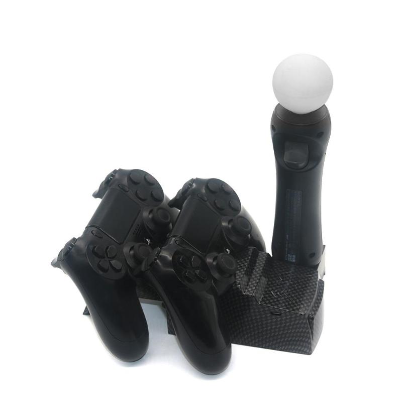 USB Dual Charger Station Holder for PS4 Slim PS4 PRO PS Move Controller Game Accessories Charger