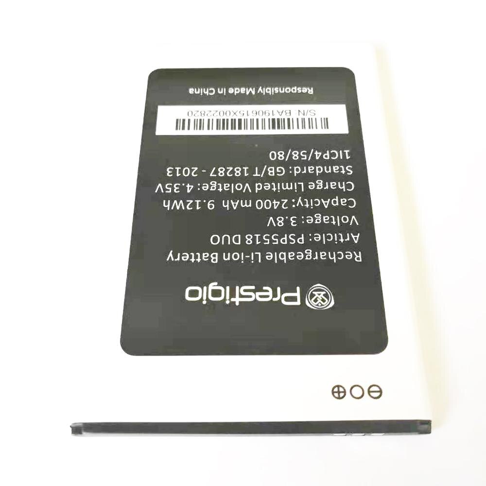 2400mAh PSP5518 DUO batterie de remplacement Mobile pour Prestigio Muze X5 LTE PSP5518DUO Batteries de téléphone portable Bateria