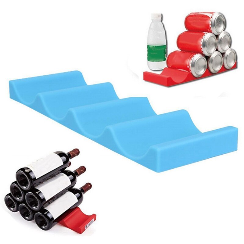 European Style Silicone Beer Bottle Mat Beer Tray Refrigerator Beverage Beer Horizontal Silicone Mat Storage Mat