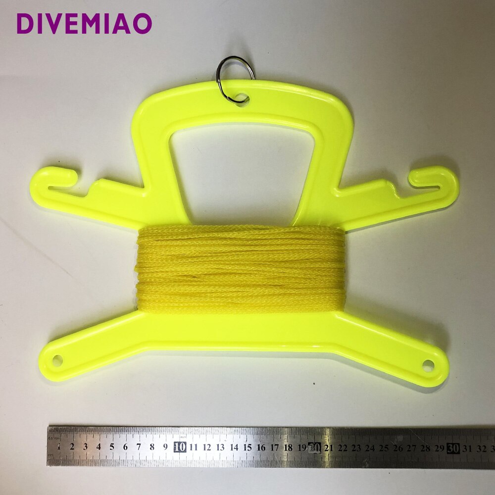 Floating Line Holder Reel with 23M line hand rope holder for scuba diver spearfishing freediving watersport