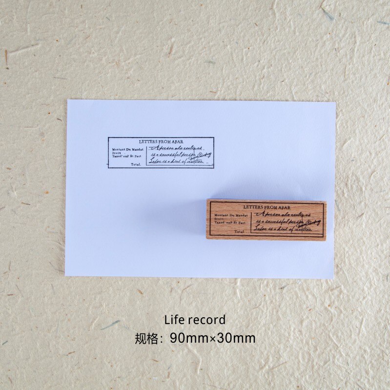 årgang personlig brev beste ønsker notater stempel diy tre gummistempler til scrapbooking skrivesaker scrapbooking standard stempel: B
