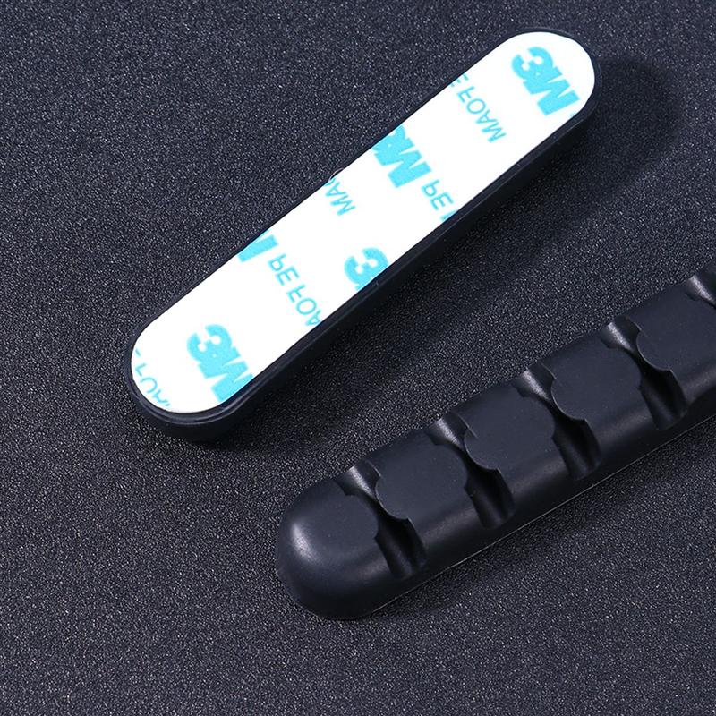 2pcs DIY Storage Rack Sticker Desktop Data Line Organizer Cable Self Adhesive Cord Holders Buckle Silicone Line Manager A35