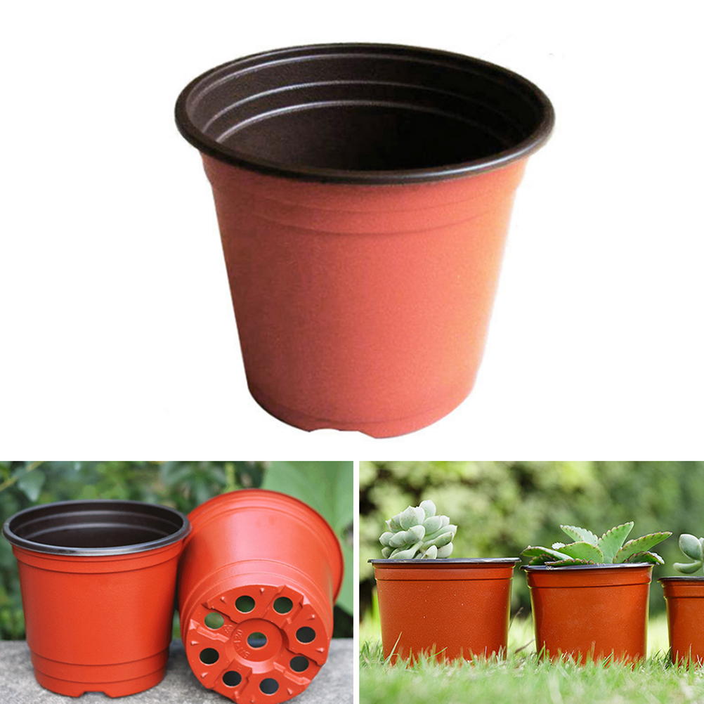 10 PCS Plant Bloempotten Plastic Beginnen Twee-tone Universele Zachte Bloemen Kwekerij Zaden Storager Potten Container