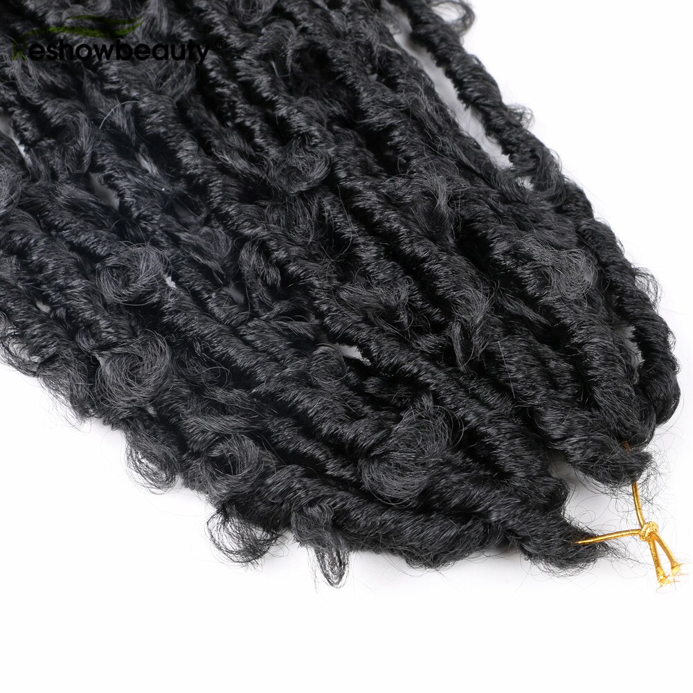 Butterfly Locs Crochet Hair Extension Synthetic Braiding Hair Faux Locs For Weave Extensions 20 Strands/Pack Reshowbeauty