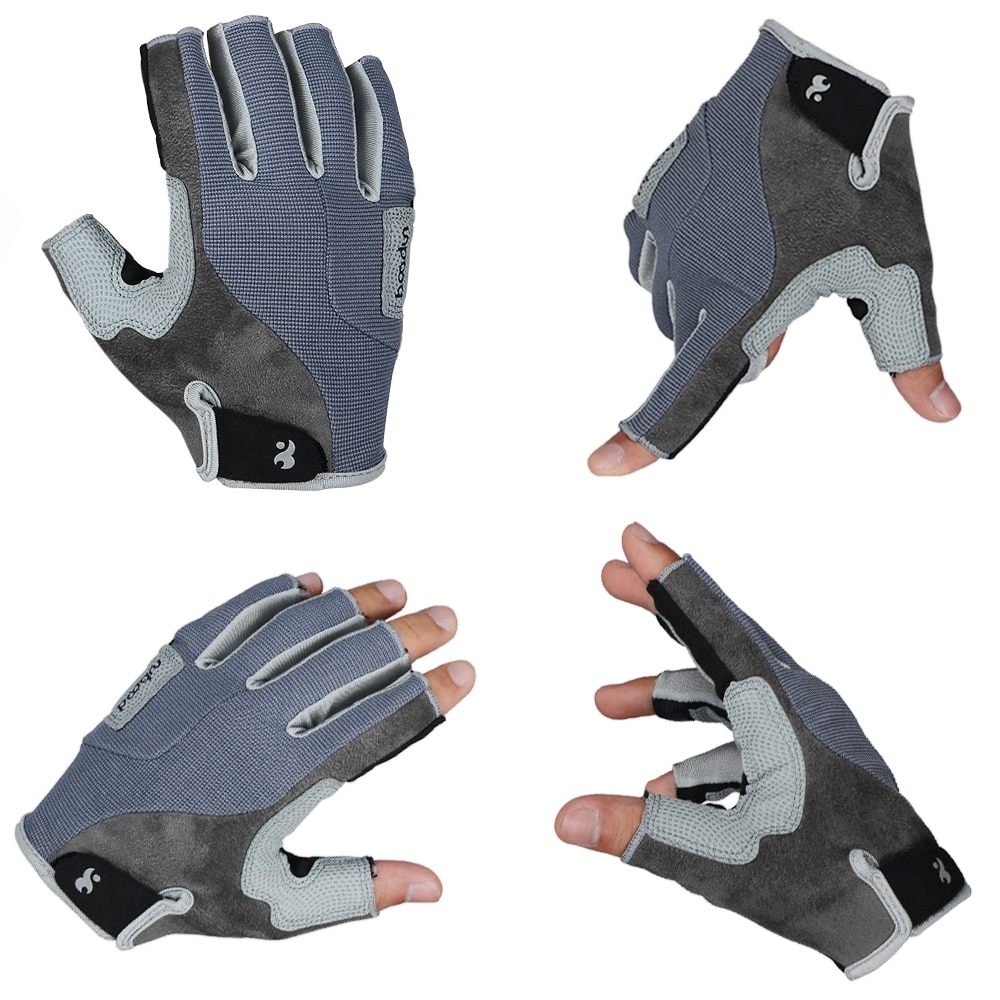 Unisex Sport Gloves Outdoor Climbing Gloves Half-Finger Climbing Gloves For Mountain Climbing Hiking Fishing Camping Equipment