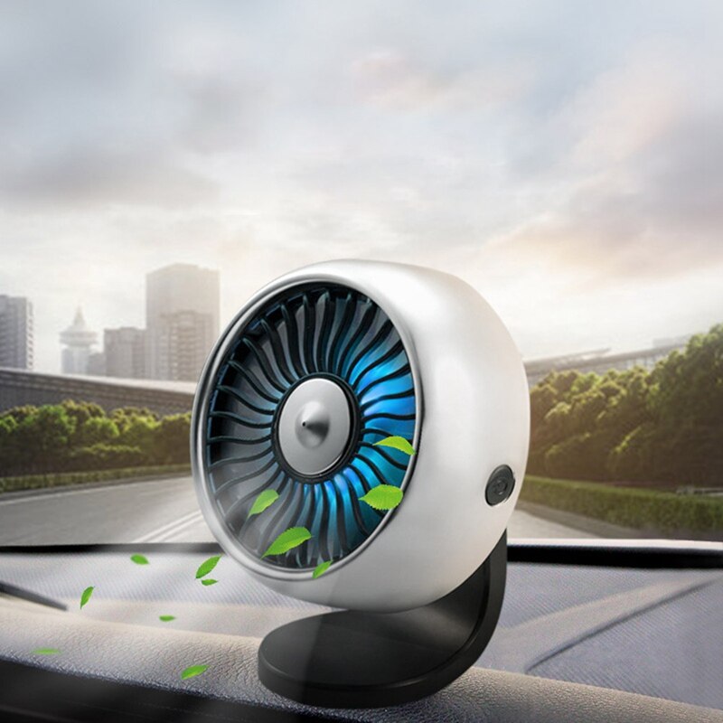 Multi-function Automotive Supplies Car Air Conditioning Fan Wind Outlet Center Console USB Regulate Car Air Vent Fan