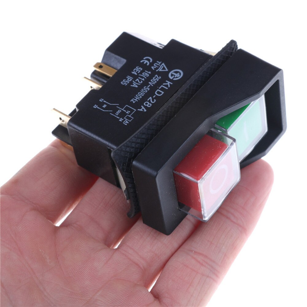 5pins Waterproof Magnetic Explosion-proof Pushbutton Switch KLD28A IP55 220v Magnetic Starter Electromagnetic Switches