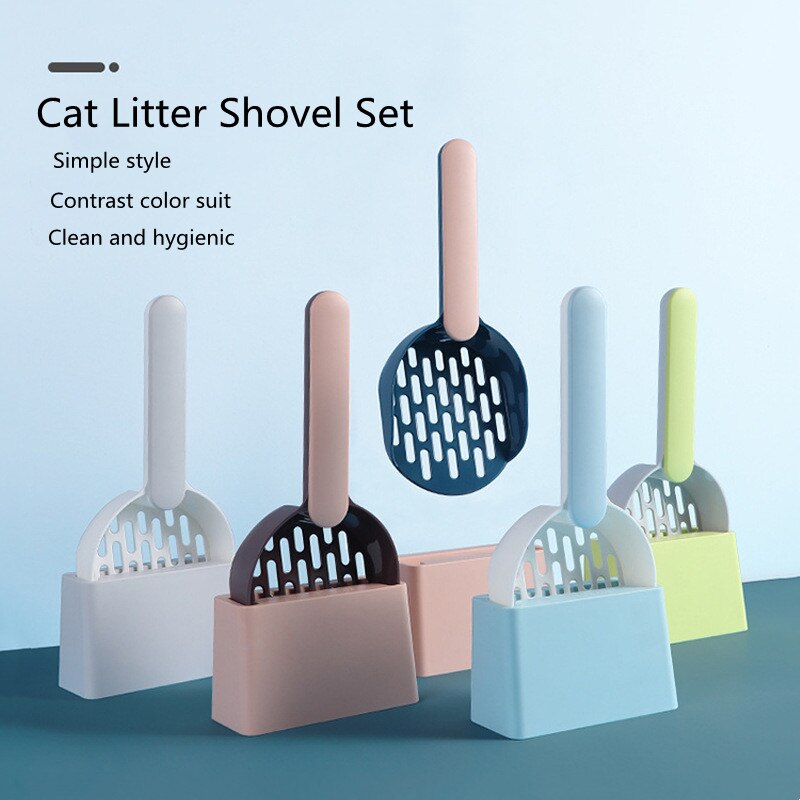 Katzenstreu Schaufel Kit Filter Katze Kot Reinigung Werkzeug Korrosion-resistant Cat Wc Reinigung Suppiles
