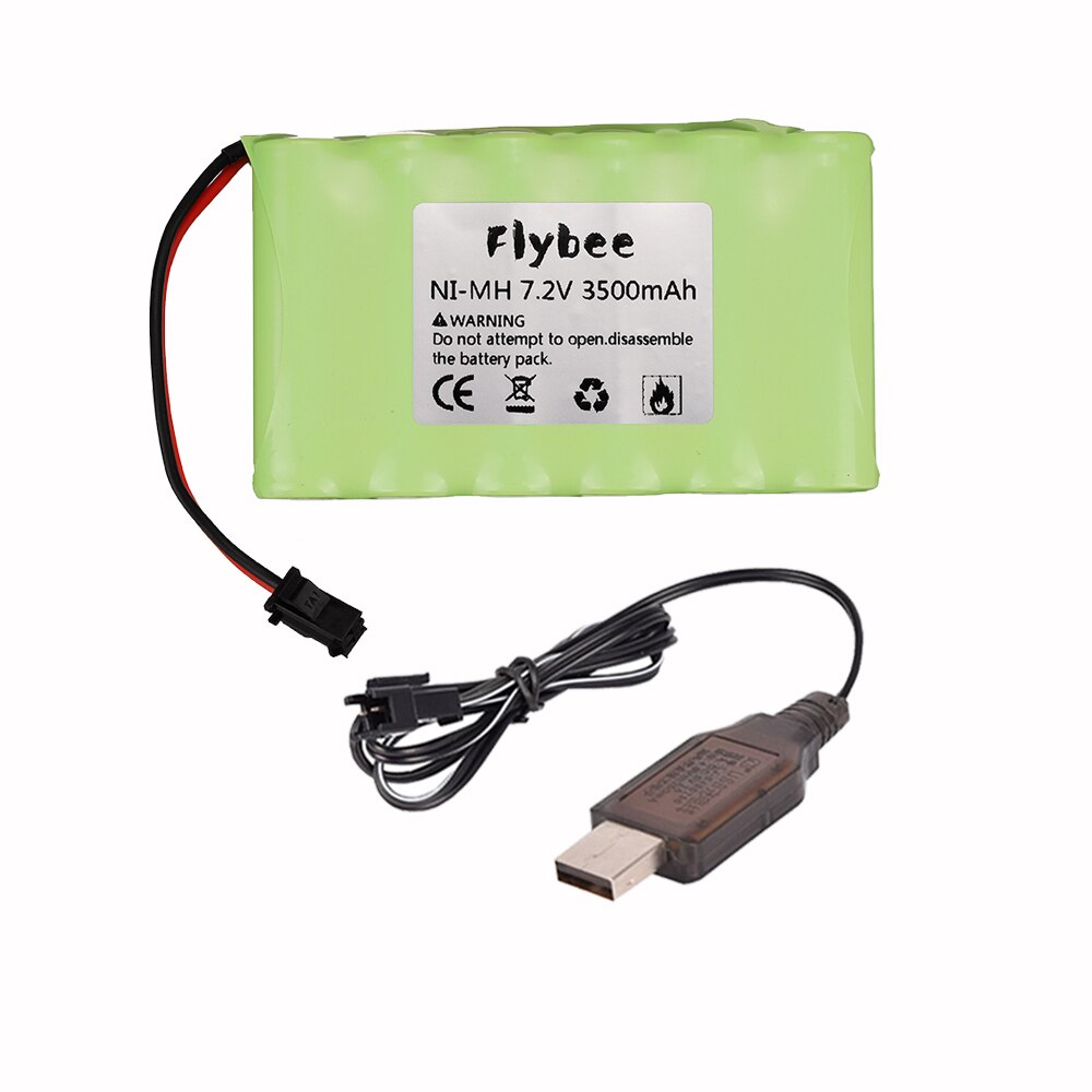 7,2 v 3500mah Ni-Mh AA akku SM stecker mit ladegerät für RC auto RC lkw RC boot RC tanks upgrade 7,2 V 3000 MAH: 1pcs USB