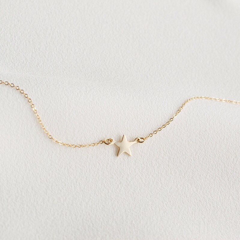 stella Gioielli Fatti A Mano Collana oro riempito Girocollo Pendenti con Gemme E Perle Boho collier Femme Kolye Collana Dei Monili per Le Donne