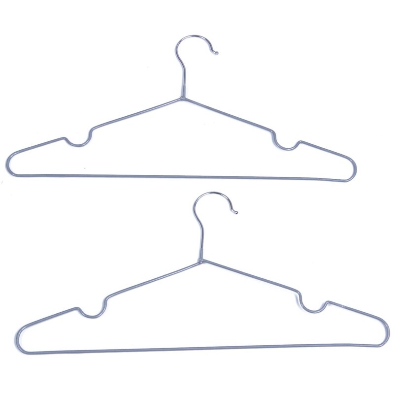 40Pcs Heavy Duty Anti-Slip Notch Hangers - Gray