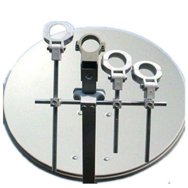 Soporte LNB multialimentación para antena satélite o antena, soporte de hasta 4 bandas Ku LNB, abrazadera de fijación