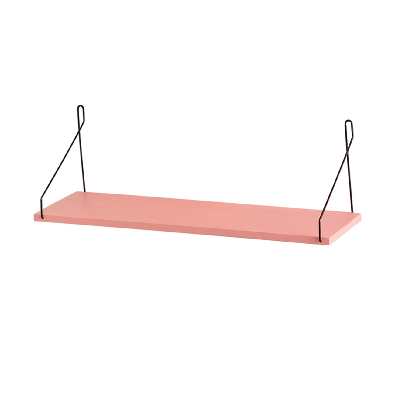 Nordic Houten Muur Plank Wandmontage Clapboard Decoratie Veranda Slaapkamer Decoratie Thuis Opslag Houder Muur Opknoping Decoratie: L Pink