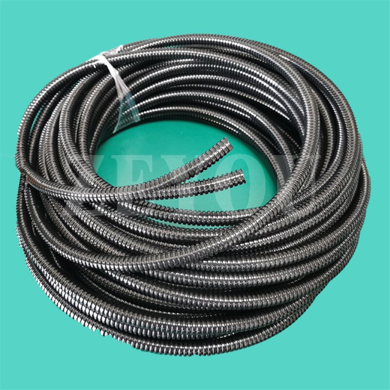 1 meter ID20*OD25.8mm PA Nylon double deck split convoluted tube corrugated hose for electrical wire