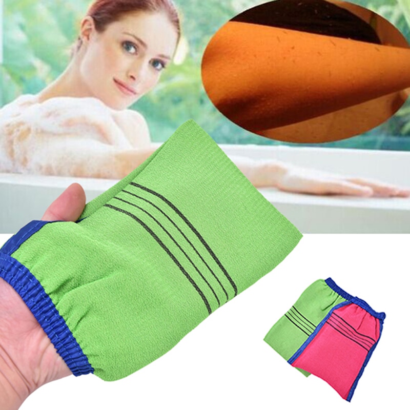 1 st korea stil skrubbvante magisk peeling handske exfolierande solbränna borttagning mitt bad dusch handskar 14 cmx 17cm