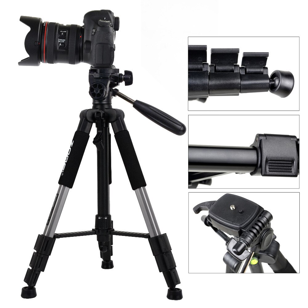 ZOMEI Q111 Aluminium Professionelle tragbar Reisen Aluminium Kamera Stativ &Ampere; Pfanne Kopf für SLR DSLR Digitalkamera