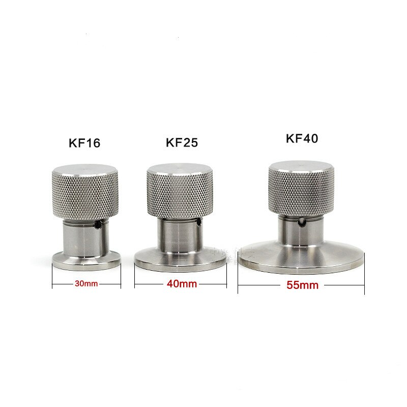 Vacuum Relief Valve Vent Stainless Steel 304 Sanitary Vacuum Flange Fitting Vent Valve Vacuum Relief Valve for KF16 KF25 KF40