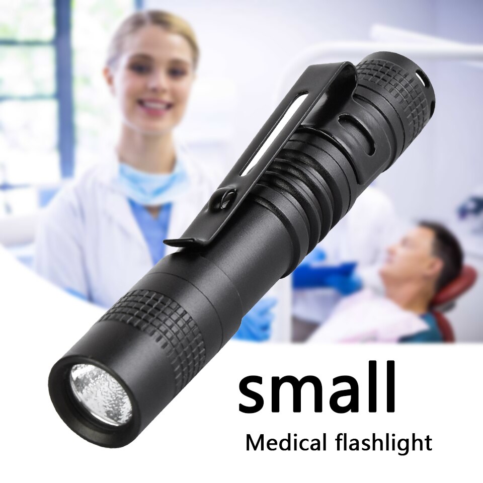 Medische zaklamp XP-E Q5 200LM Zaklamp super heldere Waterdichte LED AAA Batterij led zaklamp zaklamp Lanterna Voor werkende camping