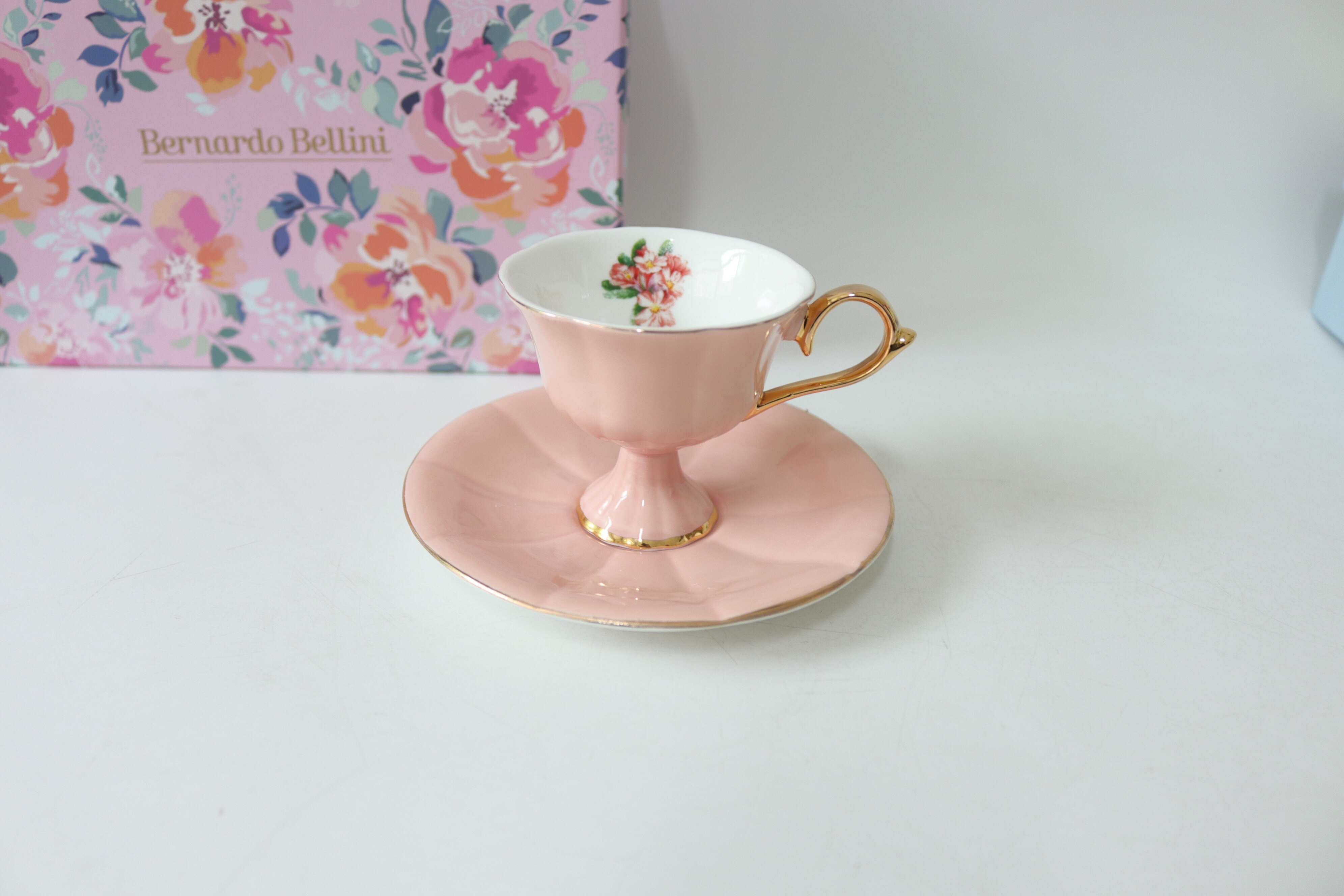 Chinese Tea Cup Set Porcelain Eco Friendly Simple Small Ceramic Coffee Cup Set Saucer Spoon Crockery Xicara Drinkware