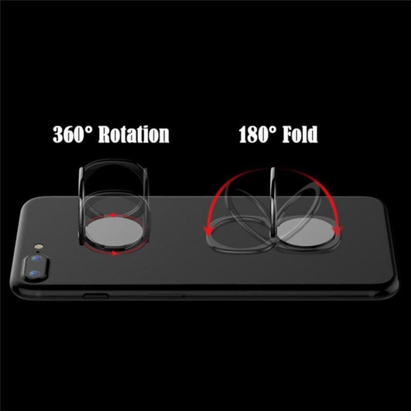 Uniwersalny metalowy uchwyt na telefon Ring Finger Adhesive telefon komórkowy stojak na biurko 360 obrotowy do Samsung A51 iPhone Xiaomi Google
