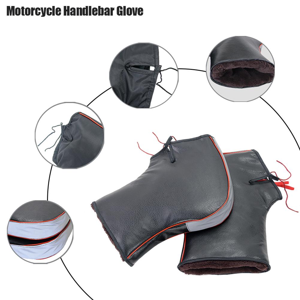 Motorrad Lenker Handschuhe Winddicht Fäustlinge Hand Wärmer Wasserdichte Warme Motorrad Griff Bar Hand Abdeckung Muffen