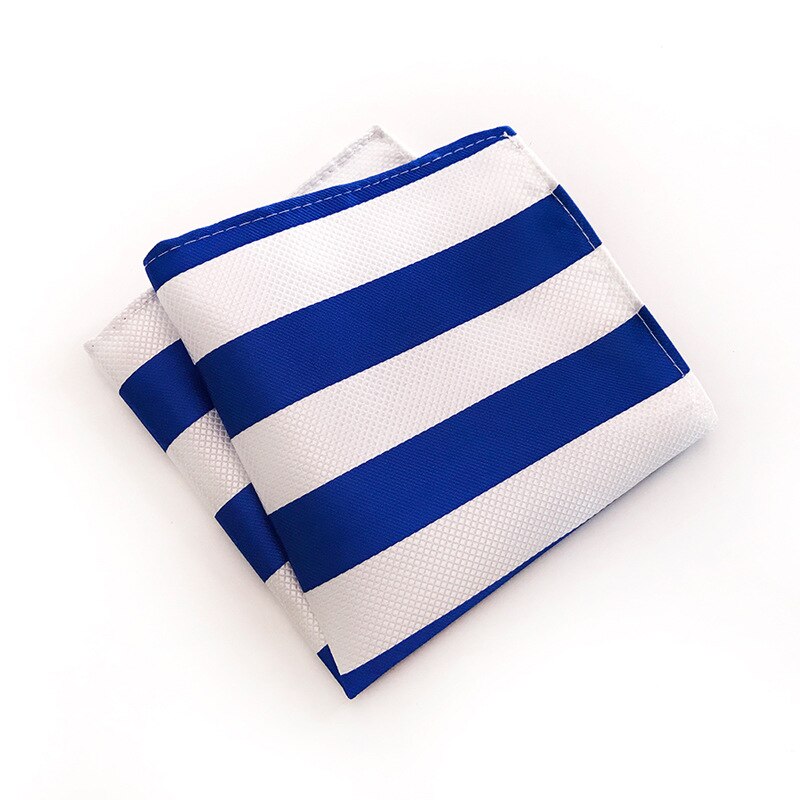 20 Style Luxury Striped Men Pocket Square Hanky Classic Wedding Party Handkerchief Soft Silk Vintage Hankies Chest Towel