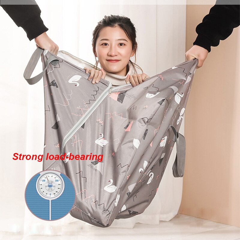 Bolsa de equipaje impermeable, plegable, lavable a máquina, bolsas de almacenamiento de ropa de viaje con cremallera, bolso grande de viaje, bolsa de lona de portátil