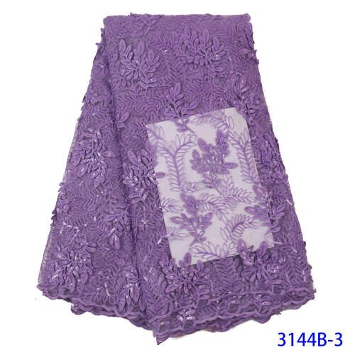 Gold French Lace Fabric Net Lace Fabric Sequin Fabric Embroidery Sequence Lace Fabric for Wedding KS3144B: Picture 3